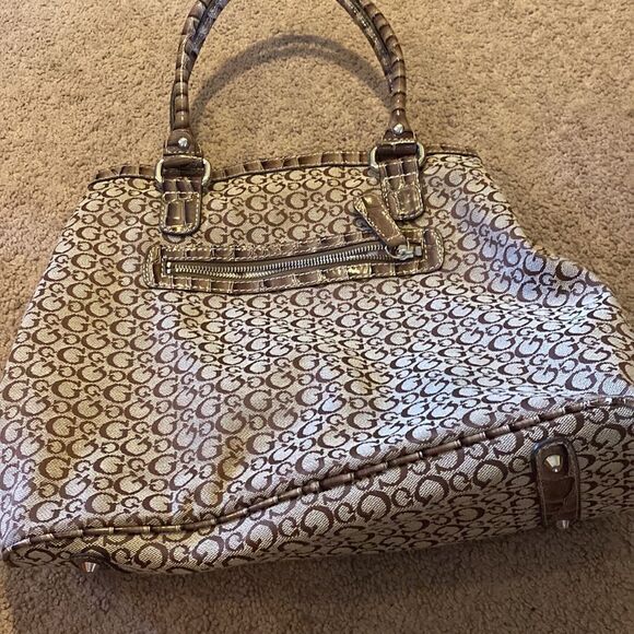 Guess large brown shoulder bag - Picture 6 of 8